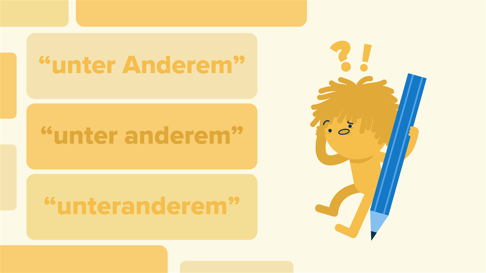 "Unter anderem" oder "Unter Anderem" – Was ist richtig? StudySmarter Magazine